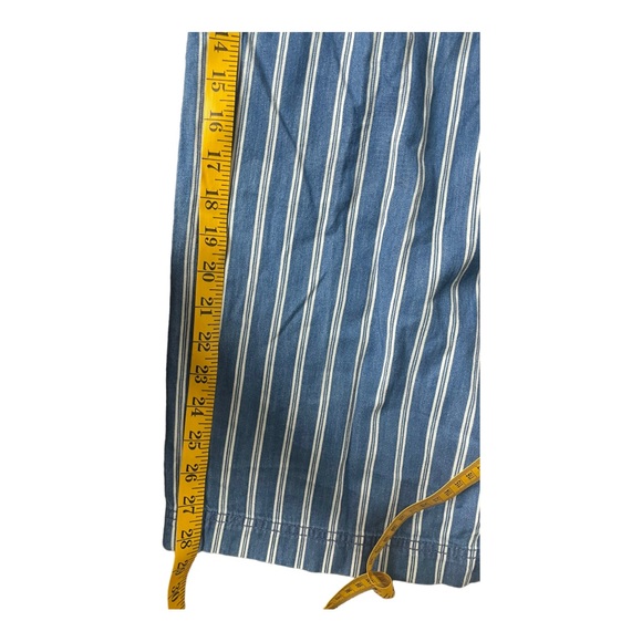 AMERICAN EAGLE Stripped Wide Leg High Rise Jeans Size 4 - Picture 10 of 11